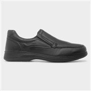 Comfy Steps Baron Mens Black Slip On Leather Shoe (Click For Details)