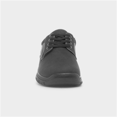 Rory Mens Black Lace Up Shoe