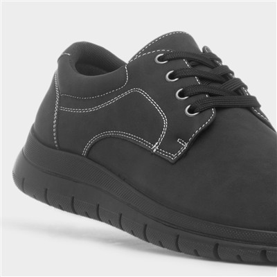 Rory Mens Black Lace Up Shoe