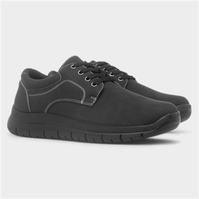 Rory Mens Black Lace Up Shoe