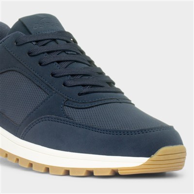 Drogba Mens Navy Lace Up Casual Shoe