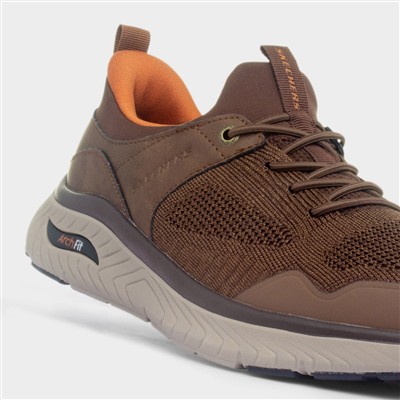 Slip Ins Arch Fit Crosser Mens Brown Shoe
