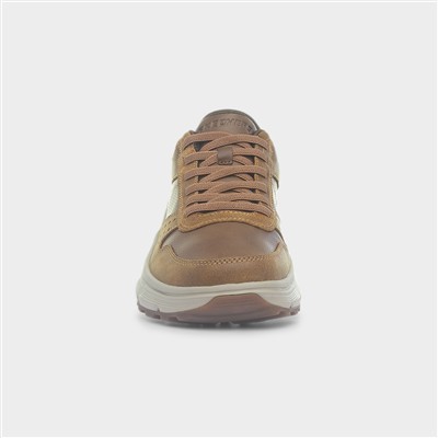 Tyrell Tan Mens Brown Leather Shoe