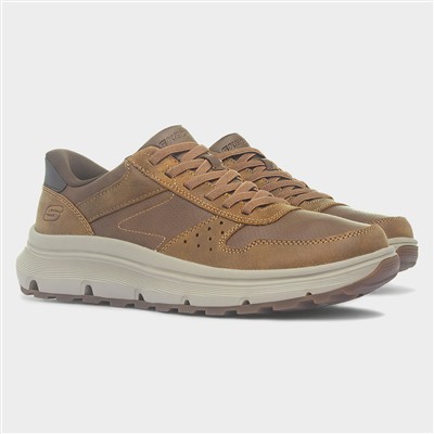 Slip Ins Gaza Ultra Mens Tan Leather Shoe