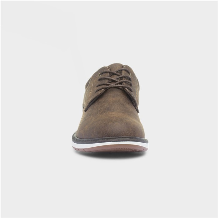 Mens Brown Lace Up Casual Shoe