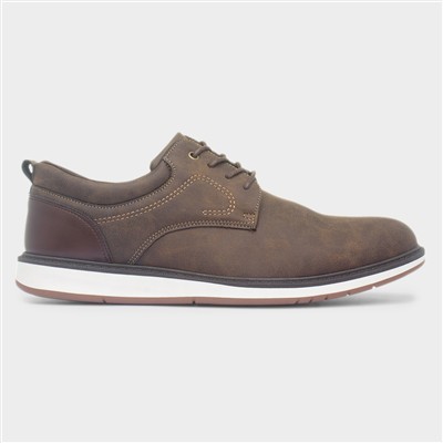 Mens Brown Lace Up Casual Shoe