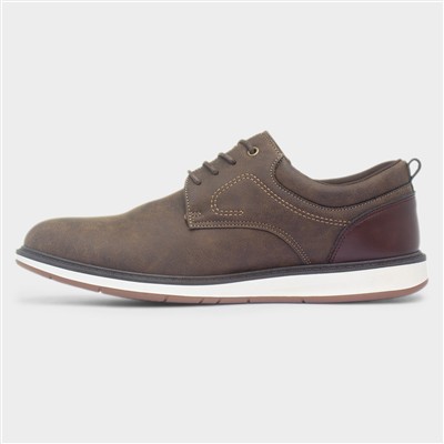 Mens Brown Lace Up Casual Shoe