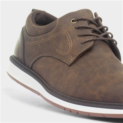 Mens Brown Lace Up Casual Shoe