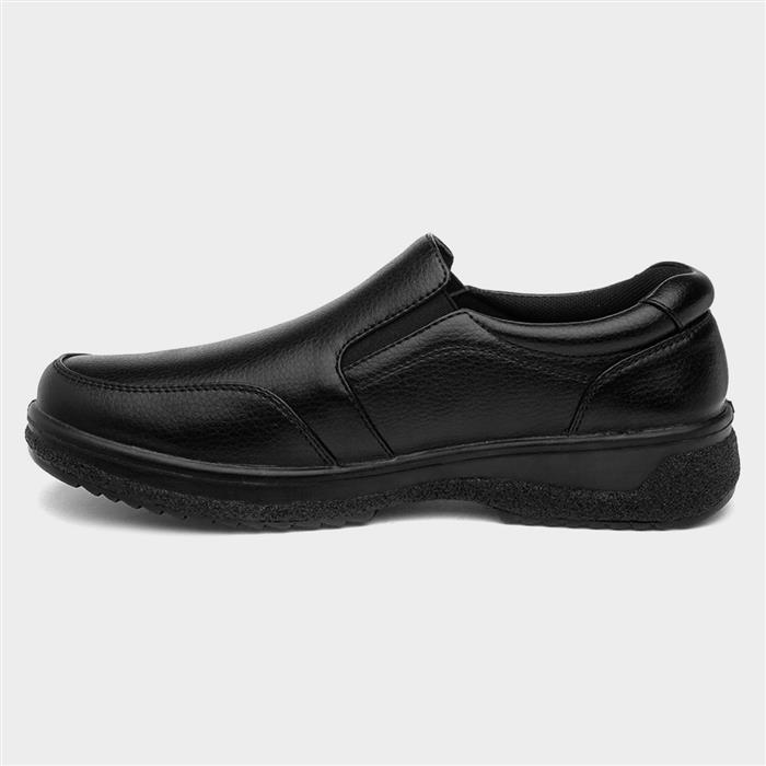 Mens Black Slip On Shoes