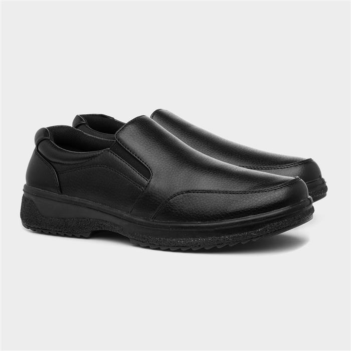 Mens Black Slip On Shoes