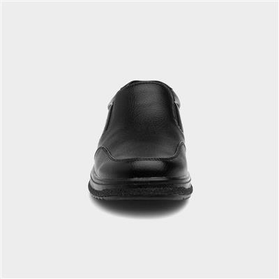 Hobos Buster Mens Black Slip On Shoe-522001 | Shoe Zone