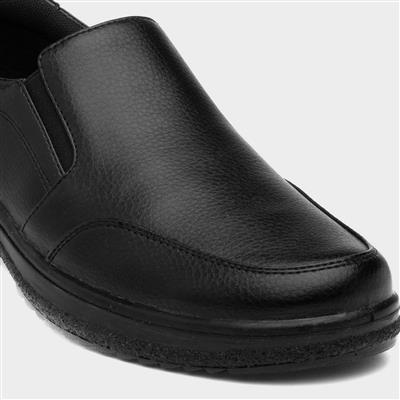 Mens Black Slip On Shoes