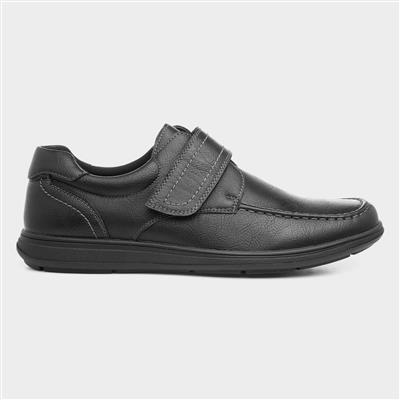 Mens Easy Fasten Shoe in Black