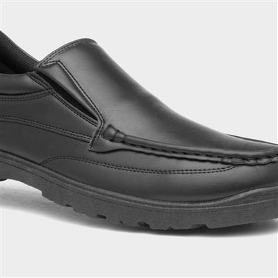 Mens Slip On Shoe in Black