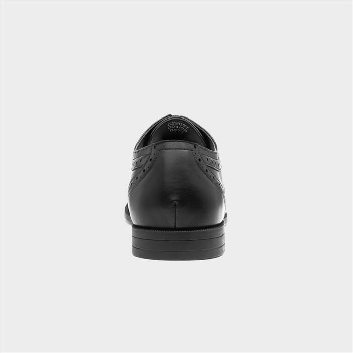 Mens Black Lace Up Brogue Shoe