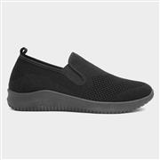 XL Elijah Mens Black Knitted Shoe (Click For Details)