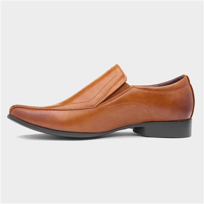Hooper Mens Tan Slip On Formal Shoe