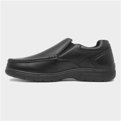 Mens Black Slip On Shoe
