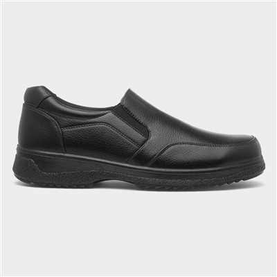 Men's Black Slip On Shoe