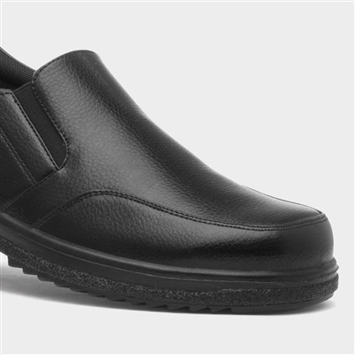 Men's Black Slip On Shoe