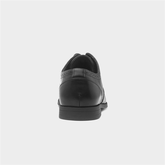 Mens Black  Lace Up Brogue Shoe