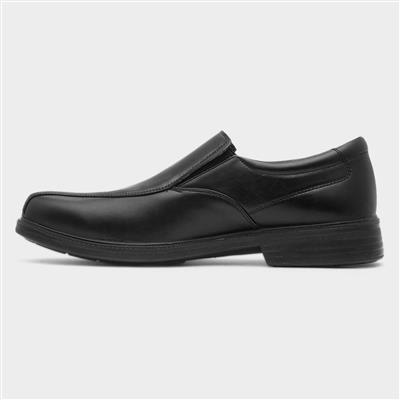 Mens Black Slip On Shoe