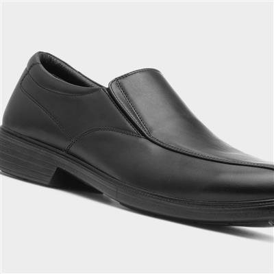 Mens Black Slip On Shoe