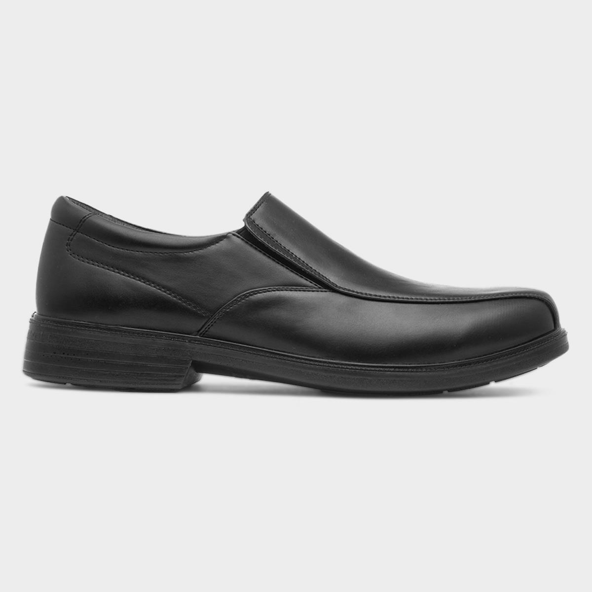 Mens Black Slip On Shoe