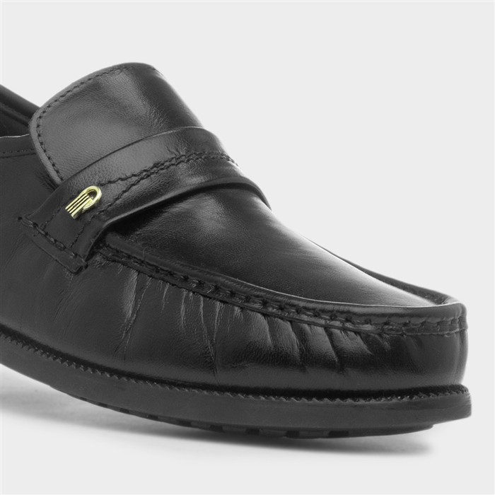 Keith Mens Black Slip On Loafer
