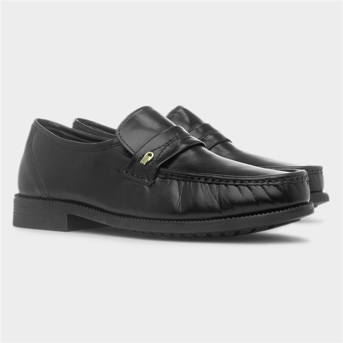Keith Mens Black Slip On Loafer