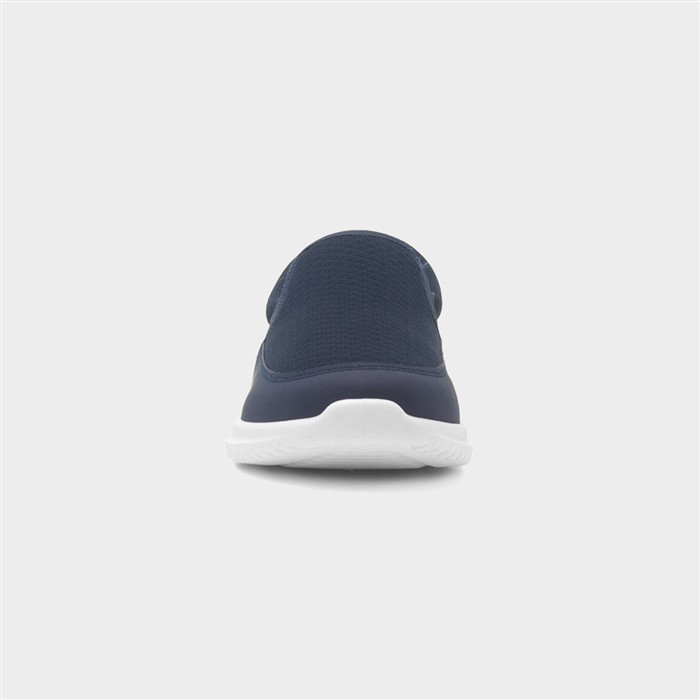 Mens Navy Casual Slip On Shoe