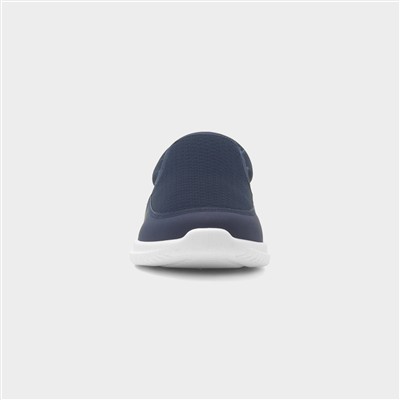 Mens Navy Casual Slip On Shoe