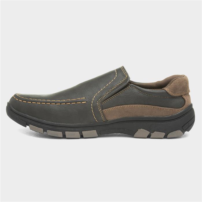 Colin Mens Brown Slip On Casual Shoe