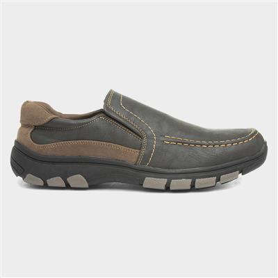 Mens Brown Slip On Shoe