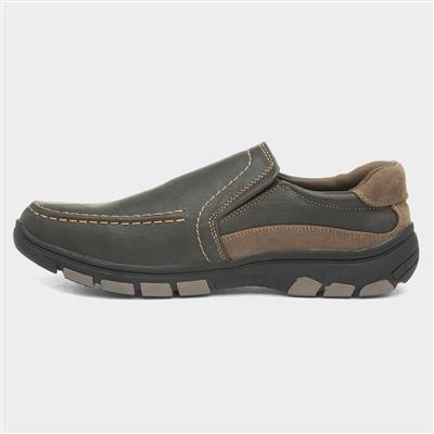 Mens Brown Slip On Shoe