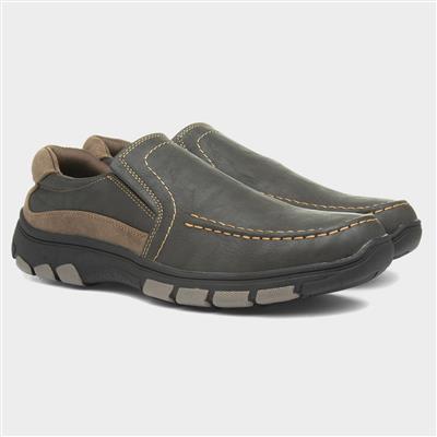 Mens Brown Slip On Shoe