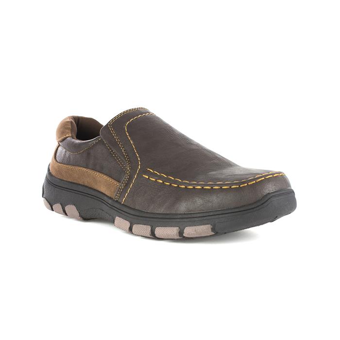 Cushion Walk Mens Brown Slip On Shoe-52250 | Shoe Zone