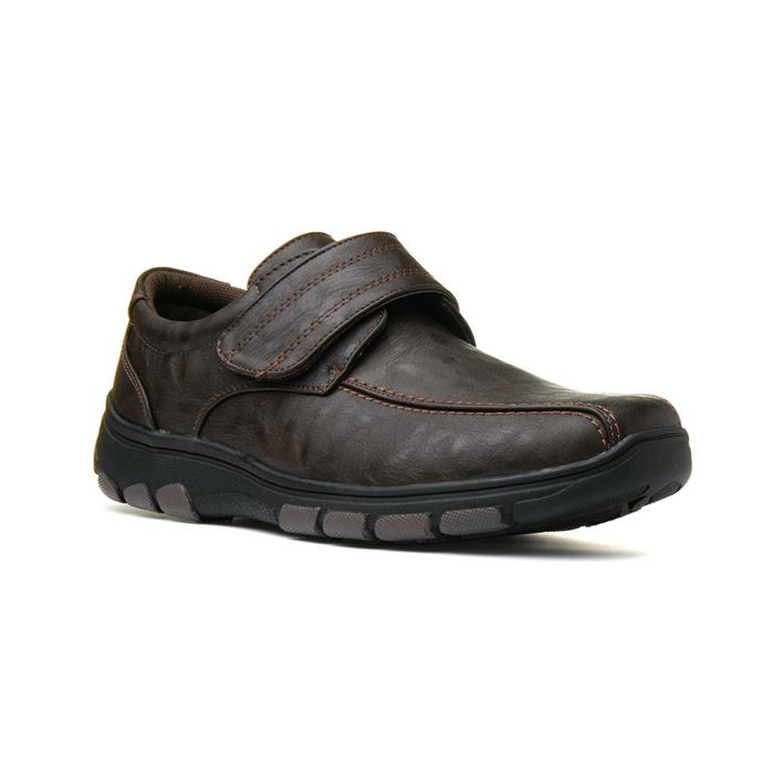 mens easy fasten trainers
