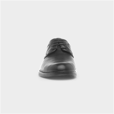 Mens Black Lace Up Formal Oxford Shoe