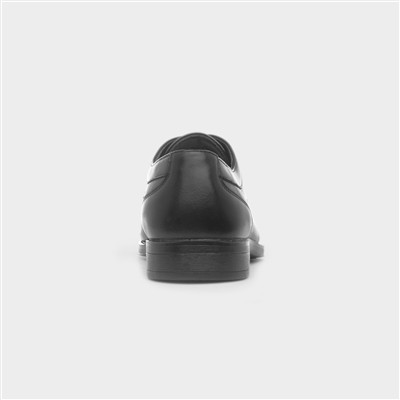 Mens Black Lace Up Formal Oxford Shoe