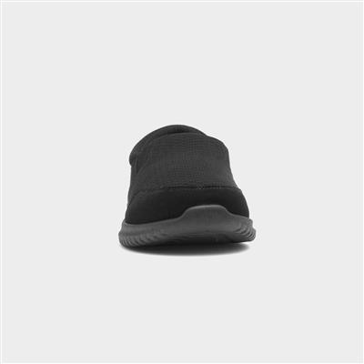 Mens Black Slip On Shoe