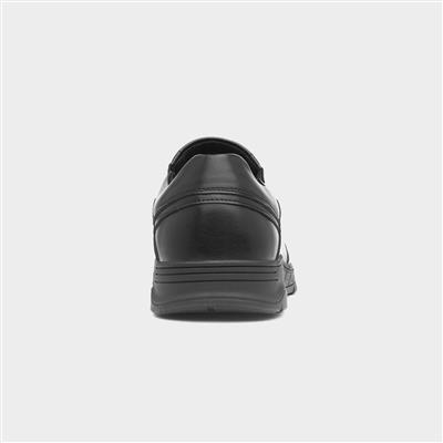Mens Black Slip On Shoe