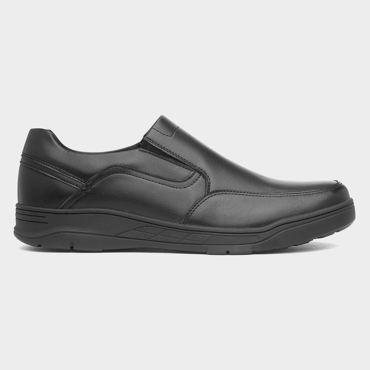 Mens Black Slip On Shoe