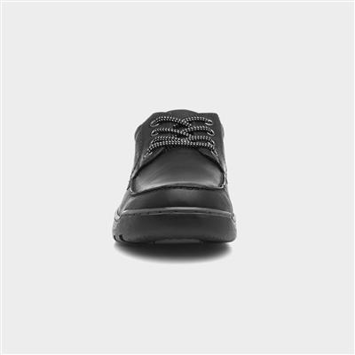 Tucker Mens Leather Shoe in Black