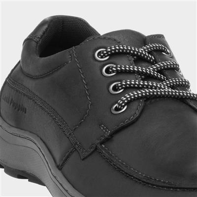 Tucker Mens Leather Shoe in Black