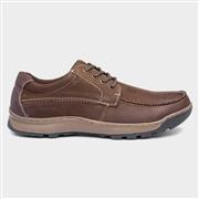 Hush Puppies Tucker Mens Brown Leather Shoe (Click For Details)