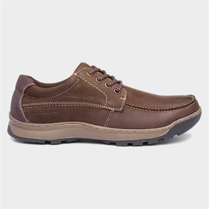Hush Puppies Men's Brown Tucker Leather Shoe Size 7