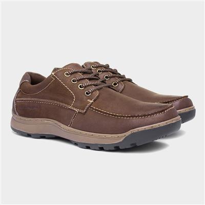 Tucker Mens Brown Leather Shoe