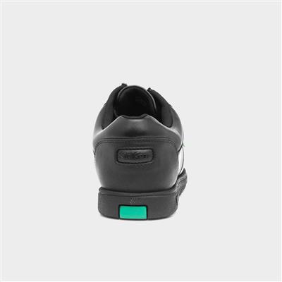 Fragma Mens Black Leather Lace Up Shoe