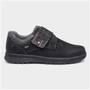 Relife Steve Mens Black Easy Fasten Wide Fit Shoe (Click For Details)